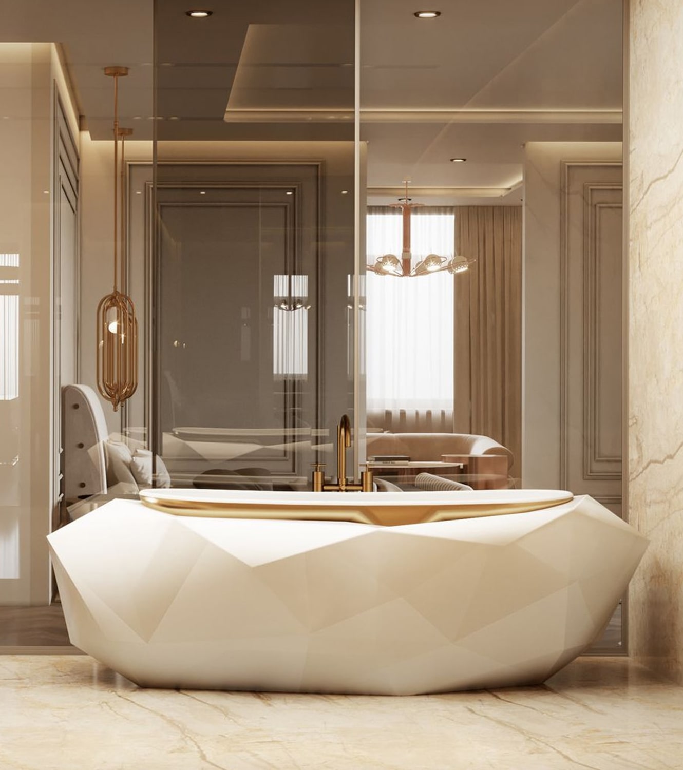 bathroom - AN EXCEPTIONAL CONTEMPORARY MODERN 16 MILLION PENTHOUSE IN MONACO