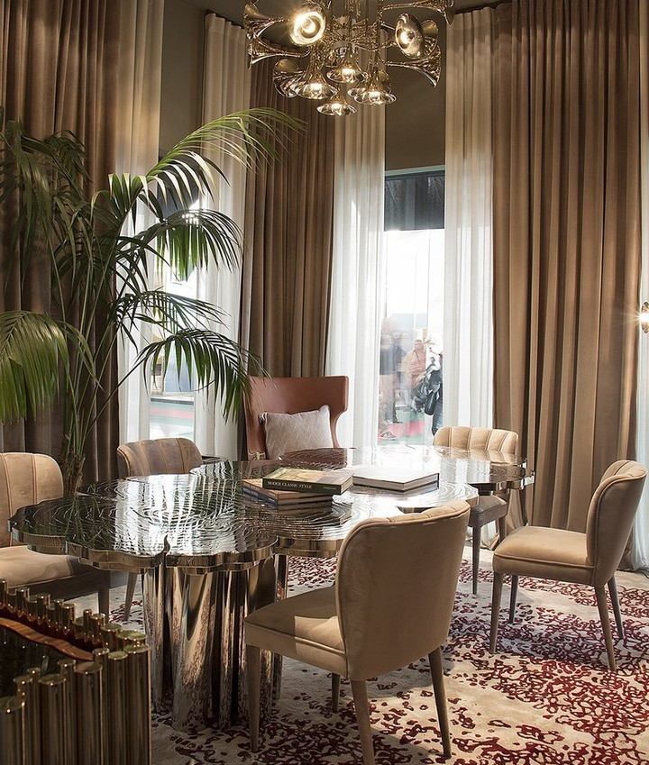 DINING ROOM IN EARTH TONES