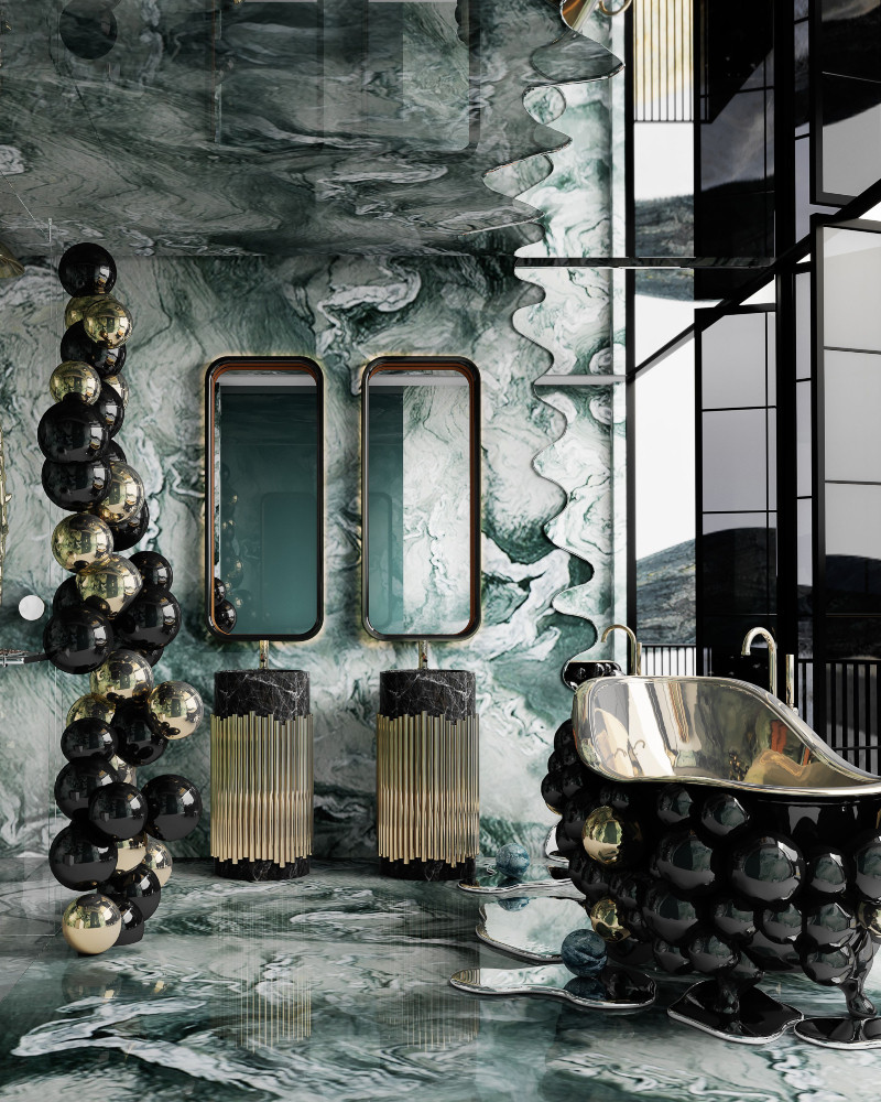 DISCOVER AN ETHEREAL BATHROOM ON AN ECLECTIC TOWNHOUSE IN HONG KONG