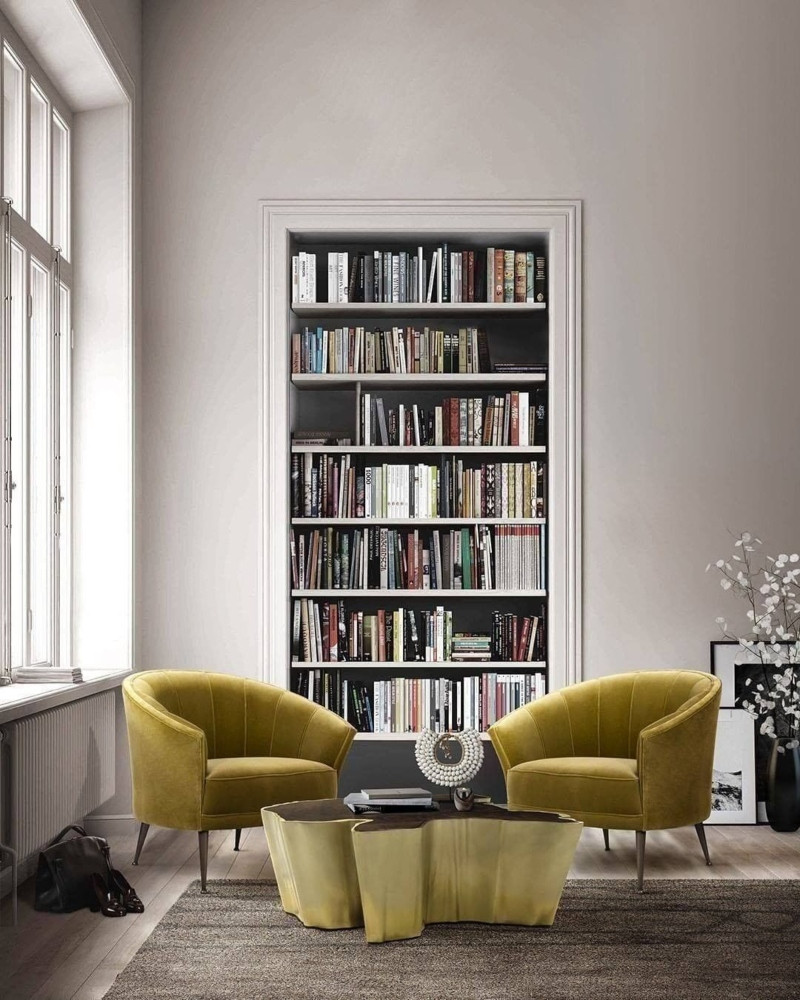 LIVING ROOM WITH A STUNNING MODERN PIECES COMBINATION