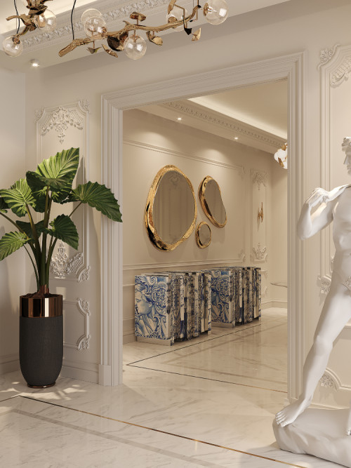 ENTRYWAY OF A MULTIMILLION-DOLLAR PENTHOUSE IN PARIS